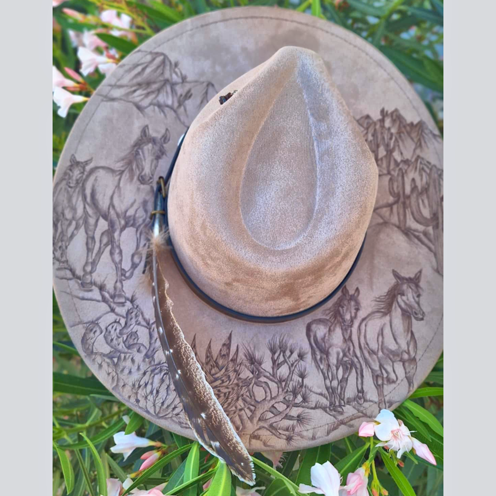 Horses in the desert