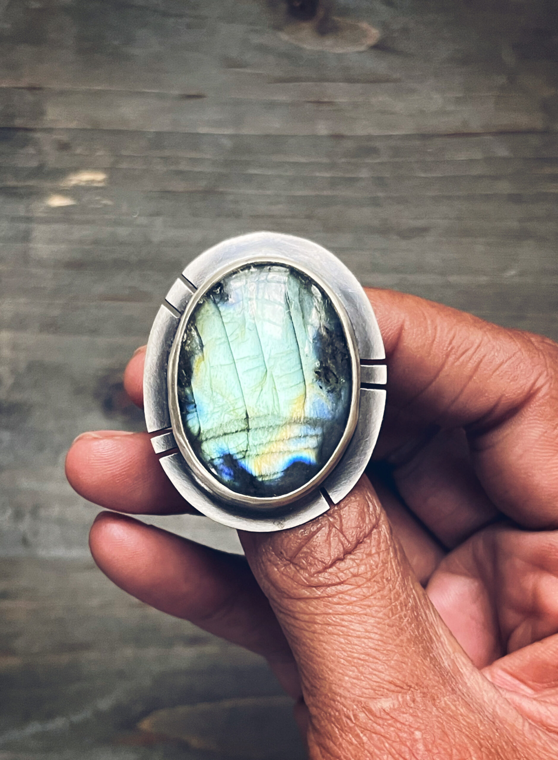 Labradorite Sterling Silver Ring - Image 2