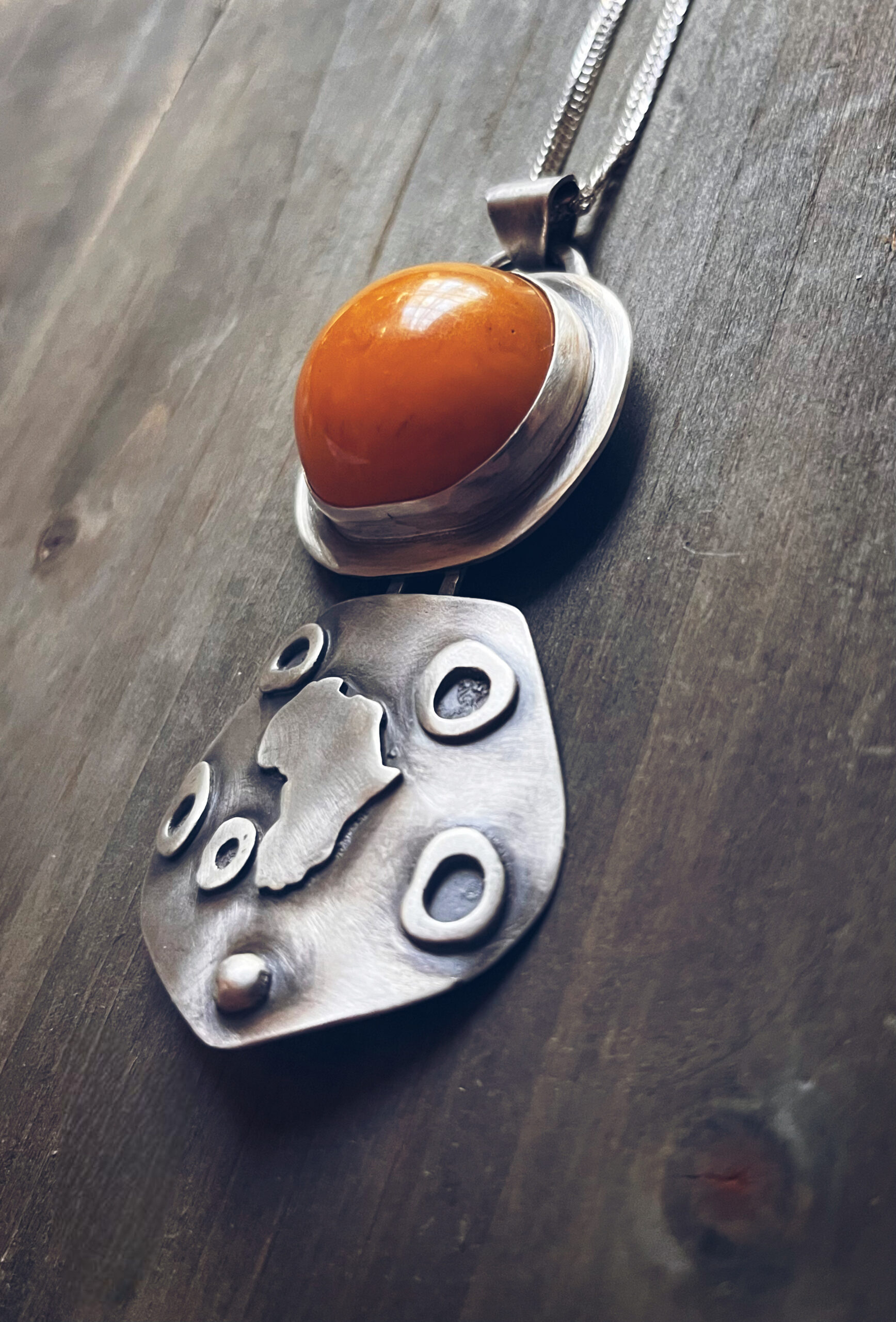 Antique Copal African Amber Pendant - Image 2