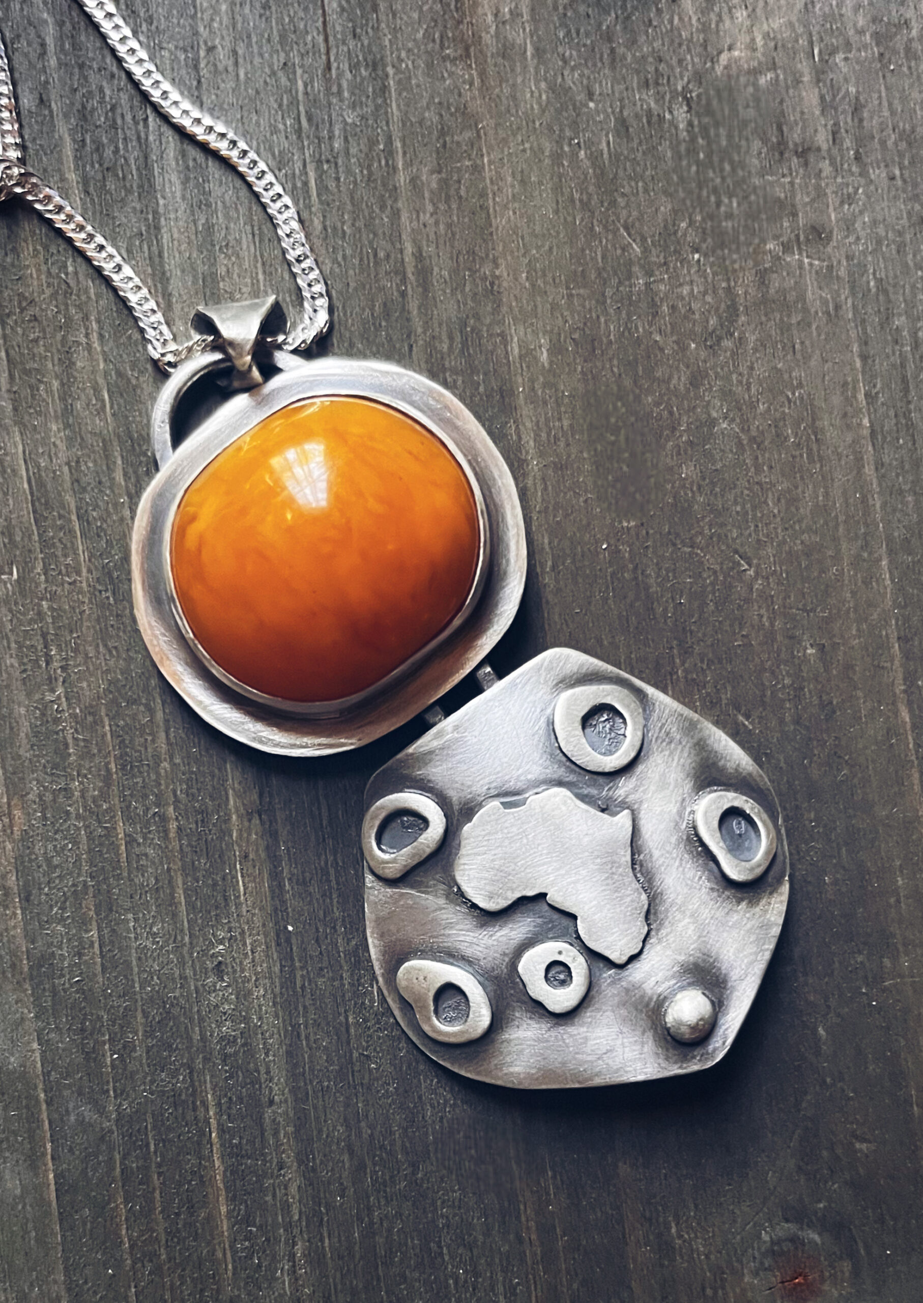 Antique Copal African Amber Pendant - Image 3