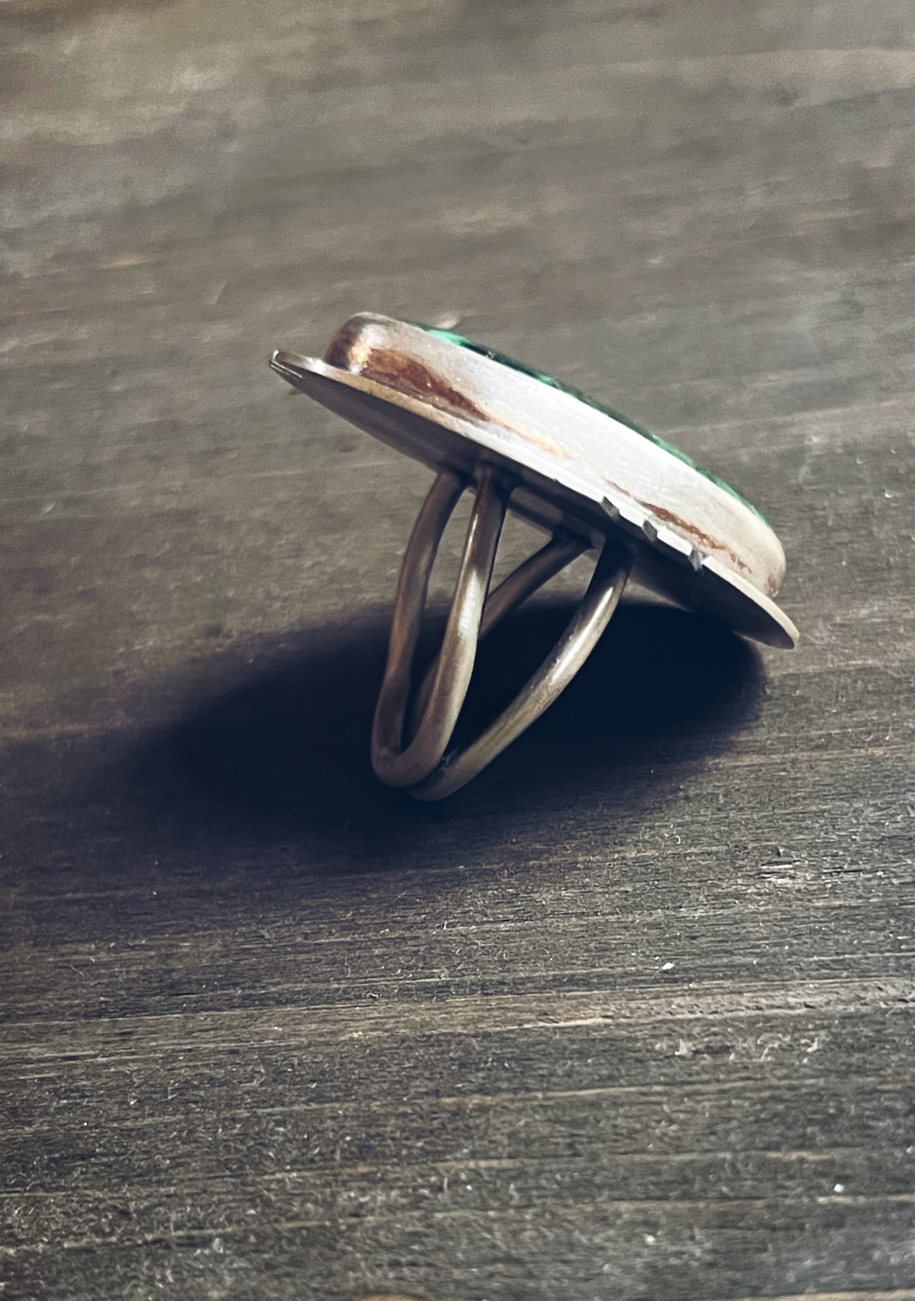 Sterling Silver Malachite Ring - Image 3