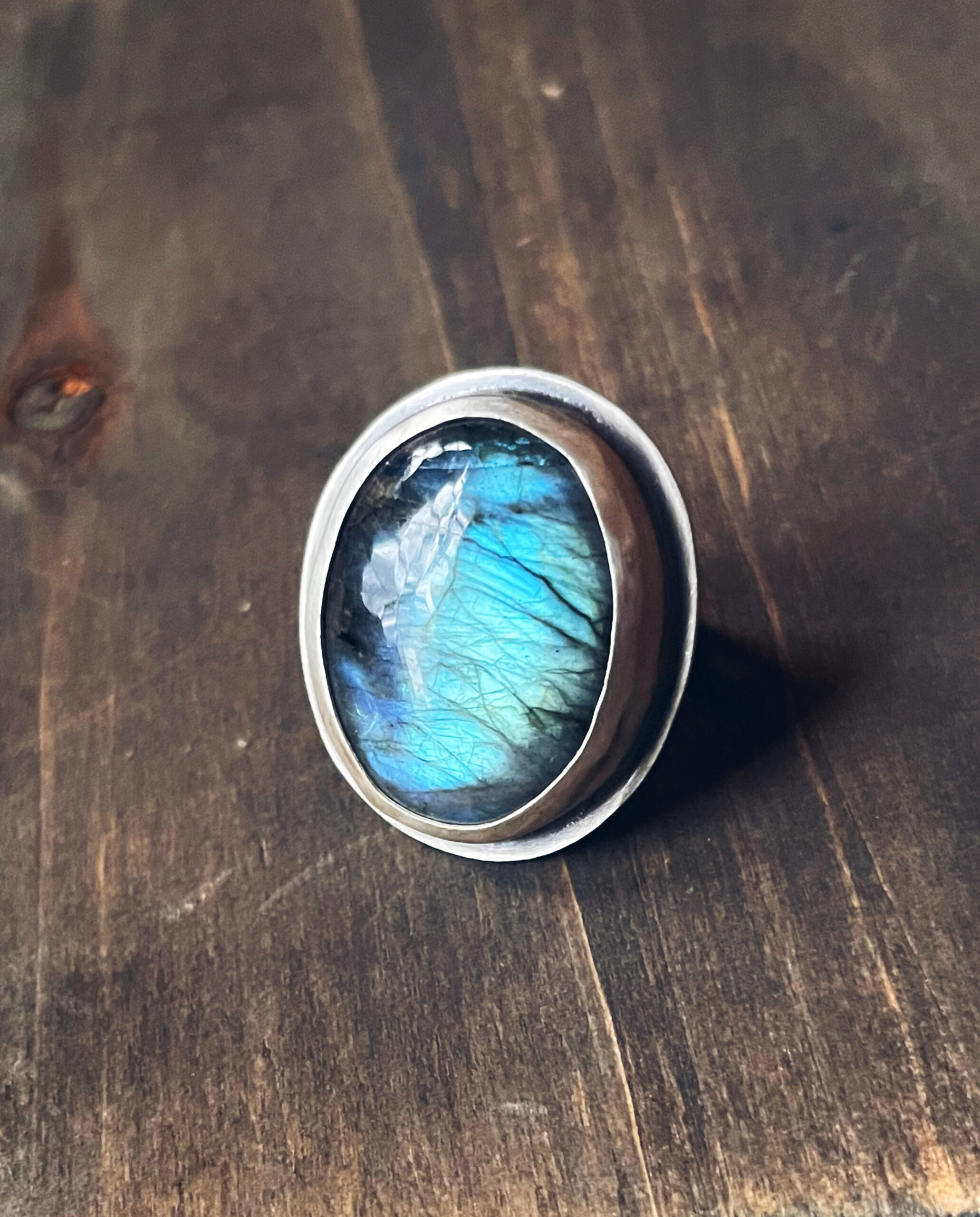 Sterling Silver Labradorite Stone (Med) - Image 3