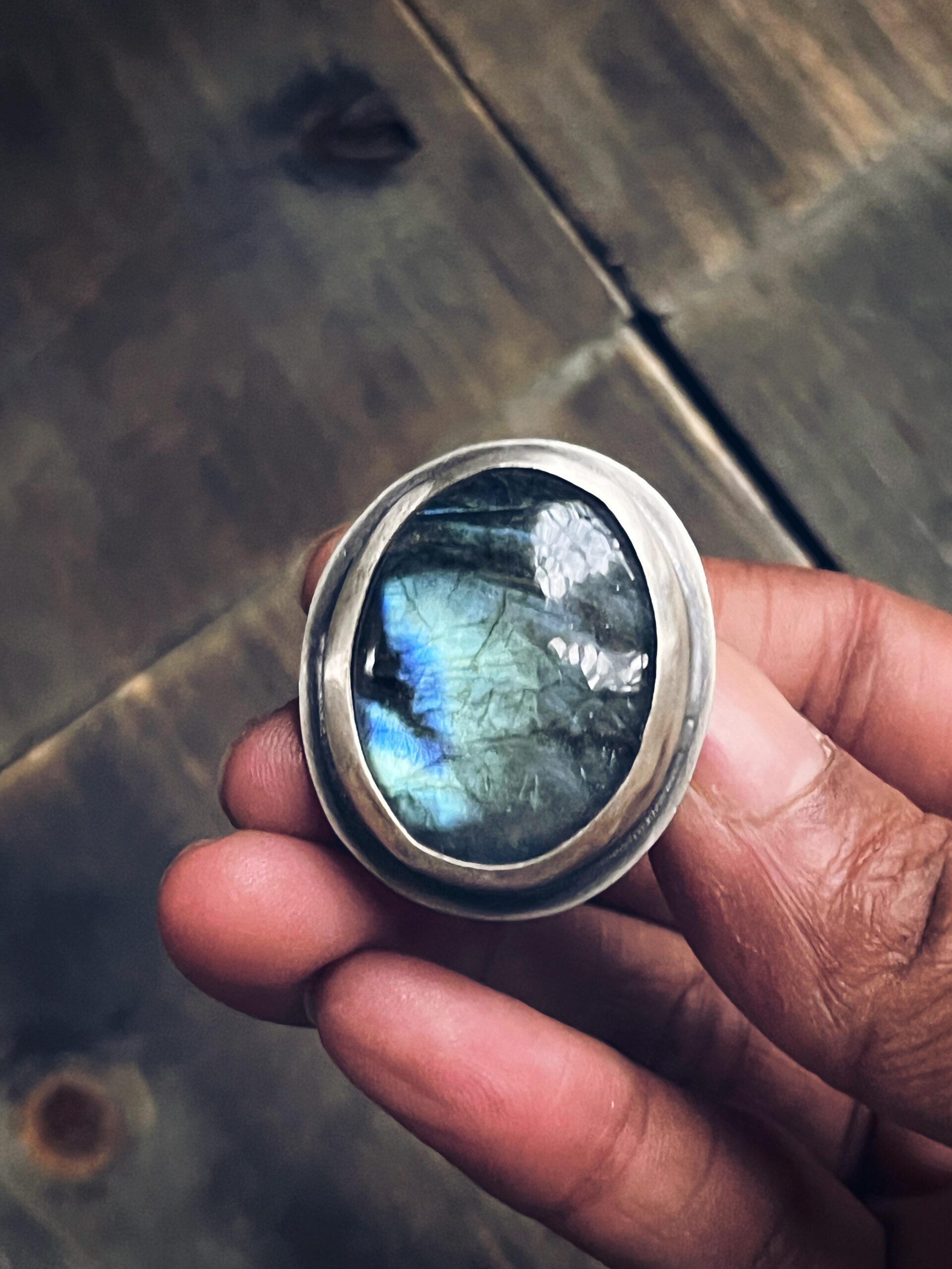 Sterling Silver Labradorite Stone (Med) - Image 4