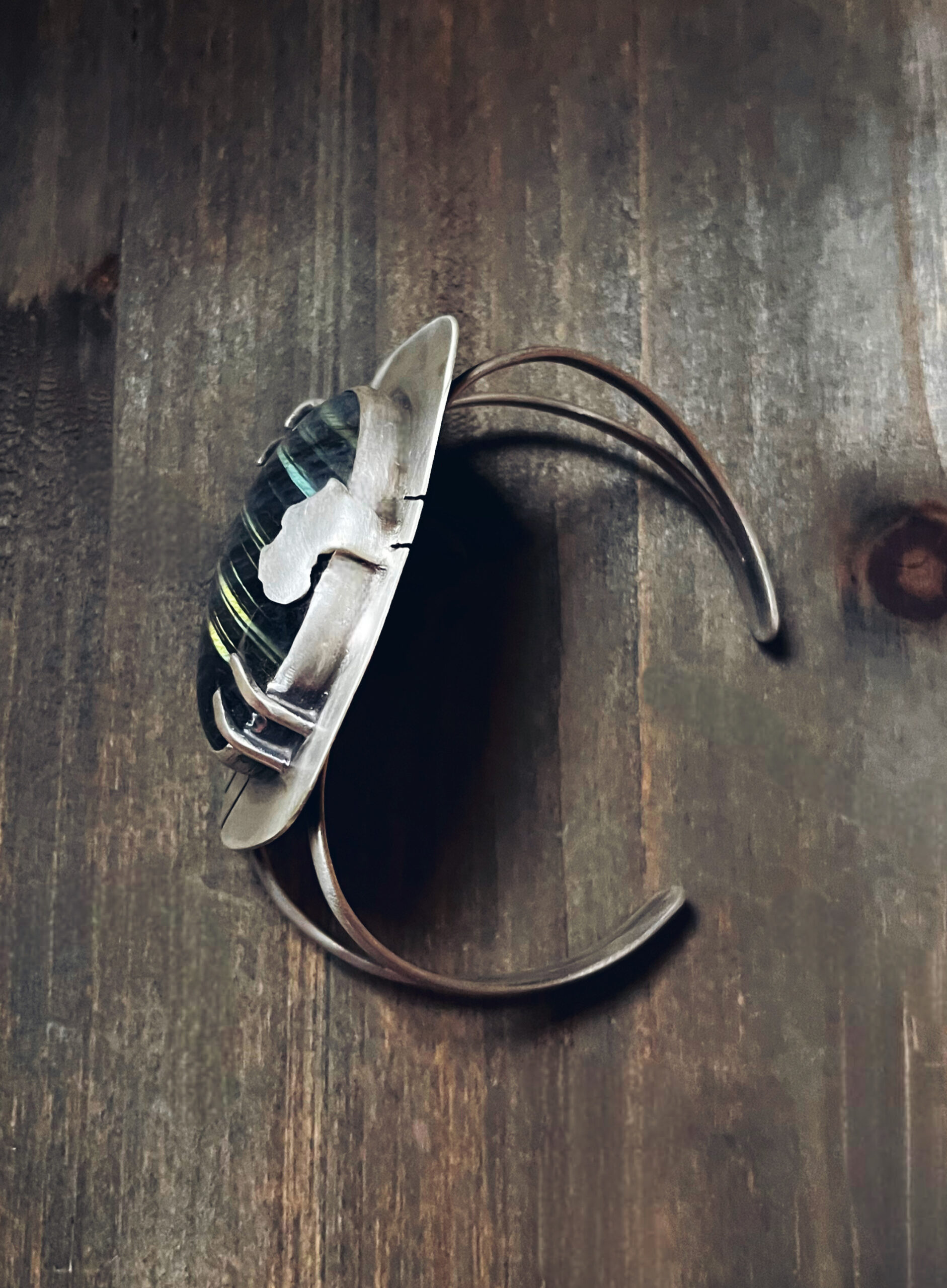 Sterling silver labradorite bracelet - Image 3