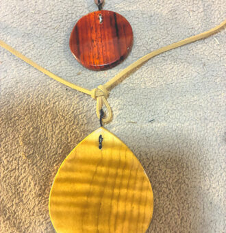 PADAUK AND CURLY MAPLE Necklaces