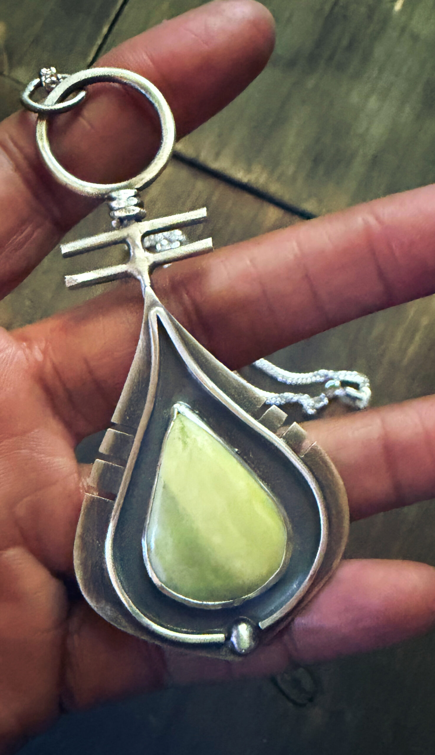 Sterling Hieroglyph Pendant