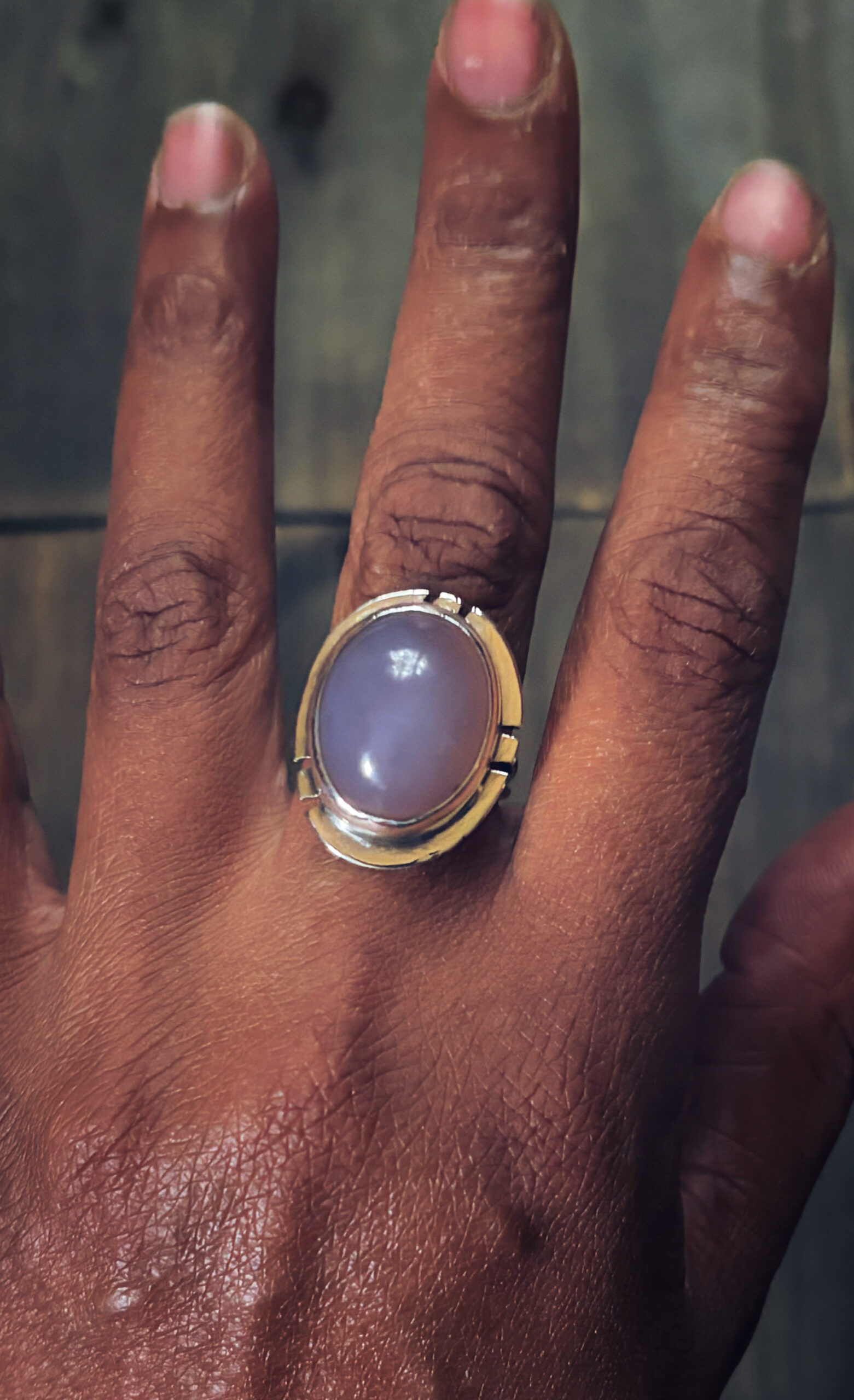 Small Chalcedony Ring Size 8
